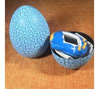 Comebachome Electronic Pet Game Machine Mini Handheld Game Console Cracked Egg Digital Virtual Pet Toys Blue