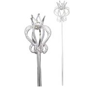 Comebachome Fairy Wand, 20 Inch Rhinestone Crown Princess Wands for Little Girls Halloween Party Photography Prop, Princess Wand, Fairy Wands