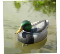 Comebachome Fake Duck Statues, 13.6inch Realistic Plastic Duck Decoys with Hidden Float, Floating Duck Pond Decor for Garden Pond Hunting Decoy (Style 1)