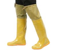 Comebachome Hip Boots for Women, 26inch PVC Waterproof Fishing Hip Waders, Non Slip Rain Boots for Women Men (CN, 37)