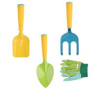 Comebachome Kids Gardening Set 4Pcs/Set Mini Ergonomic Toddler Gardening Portable Vibrant Rounded Corner Educational Kids Tools for Outdoor, Ornaments de jardin