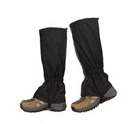 Comebachome Leg Gaiters, 1 Pair Waterproof Adjustable Boot Gaiters for Men, Lightweight Hiking Gaiters for Skiing Walking Climbing Black