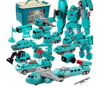 Comebachome Magnetic Toys for Kids, 35PCS/Set Assembled Army Style Magnetic Set, Educational Plastic Transforming Toys for, Army, for Kids