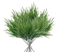 Comebachome Norfolk Pine Stems - 12pcs 65cm/25.6inch Artificial Christmas Branches, Fake Pine Picks for DIY Craft Wreath Garland Making