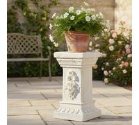Comebachome Pedestal Stand - Elegant European Columns and Pillars for Garden, Planter & Statues, Weather-Resistant Resin Column & Pillar for Outdoor & Indoor Decor, Holiday Statues