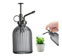 Comebachome Plant Mister Water Spray Bottle for Plants Creative Hand Pressure Water Bottle Glass Flower Sprayer (Grey+Bronze Sprinkler), Gartendekoration