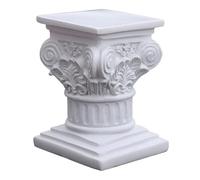 Comebachome Roman Column 4.5x3.4x3.5 Resin Pedestal Stand Decoration Gr olumn Statue Stand White Figurine Sculpture for Wedding Table Home Decoration, Décor extérieur