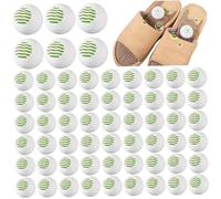 Comebachome Shoe Deodorizer Balls, 60pcs 1.6inch Natural Shoe Odor Balls, Sneaker Deodorizer Balls, Odor Balls for Shoes Gym Bags, Lockers, Hampers Wardrobe Drawer