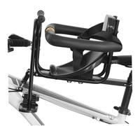 Comebachome Toddler Bike Seat, Front Mounted Child Bike Seat with Back Rest, Foot Pedal & Safety Belt, Child Safety for Adults Bicycles