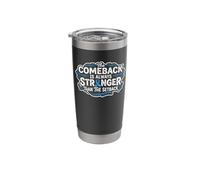 Comeback- Prostate Cancer Awareness Supporter Ribbon Stainless Steel Insulated Tumbler
