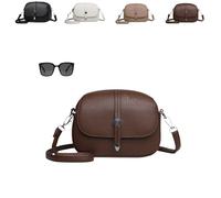 Comebybuy Bags, Comebybuy Crossbody Bags, with Adjustable Strap, for Woman Intellectual Minimalist Style (Coffee)