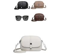 Comebybuy Bags, Comebybuy Women's Solid Color Lightweight Crossbody Bag, Intellectual Minimalist Style (White)