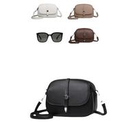Comebybuy Bags, Comebybuy Women's Solid Color Lightweight Crossbody Bag, Intellectual Minimalist Style (Black)