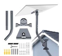 comeder Starlink Gen 3 Mount, Starlink Pole Long Wall Mount with Starlink V3 Pipe Adapter, Starlink Roof Mount Compatible with V3 Starlink Internet Standard Dish