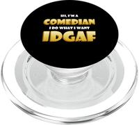 Comedian IDGAF Costume Career Funny Humor Joke Tellers PopSockets PopGrip for MagSafe