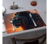 Comedor Golden Glow: The Majestic Lion'S Tale Dining Place Mats Kitchen & Table Linens Placemats(1PCS)