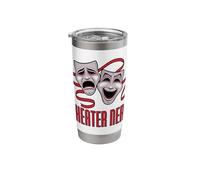 Comedy and Tragedy Theater Nerd Stainless Steel Insulated Tumbler