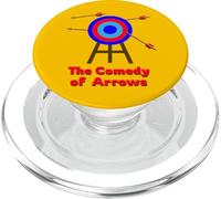 Comedy Arrows Shakespeare Pun Play Title Humorous Mime PopSockets PopGrip for MagSafe