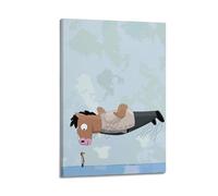 Comedy Bojack Horseman Poster Poster Decorative Painting Canvas Wall Posters And Art Picture Print Modern Family Bedroom Decor Posters 12x18inch(30x45cm)