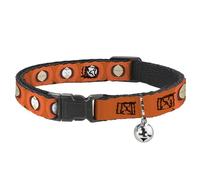 Comedy Central Cat Collar, Breakaway Collar with Bell, South Park Kenny Expressions Oranges, 8.5 to 12 Inches 0.5 Inch Wide