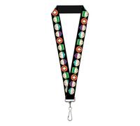 Comedy Central Lanyard, South Park Boys Face Repeat Black, Elastic, Black, 22" x 1"