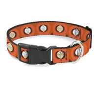 Comedy Central Pet Collar, Dog Collar Plastic Buckle, South Park Kenny Expressions Oranges, 15 to 24 Inches 1.0 Inch Wide