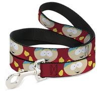 Comedy Central Pet Leash, Dog Leash, South Park Cartman Expressions Red, 4 Feet Long 1.5 Inch Wide