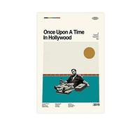 Comedy Movies Once Upon A Time In Hollywood Canvas Poster Bedroom Decor Sports Landscape Office Room Decor Gift Unframe-style 16x24inch(40x60cm)