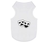 'Comedy & Tragedy Masks' Pet Dog/Cat T-Shirt (PT00067343)