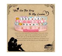 Comedy TV Show Inspired Bracelet|TV Series Lover Gift|Luke's Diner Inspired Merchandise|5 PCS Stackable Stretch Friendship Beaded Bracelets|American Show Merch Accessories Jewelry Gifts for Fans