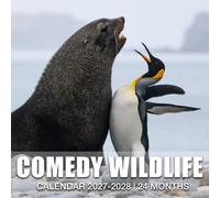 Comedy Wildlife Calendar 2027 - 2028: Plan Your Year with Monthly Planner Jan 2027 to Dec 2028, Beautiful Photography, US Holidays, Perfect for Gifting