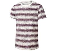 comefohome Mens T-Shirts UK Stripe Cotton Crewneck Fashion Tee Tops Hipster Loose Fit Hip Hop Cool Short Sleeve Casual T Shirts Purple 3XL