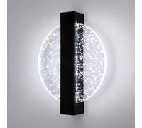 COMELY 12W LED Wall Light, Modern Indoor Wall Lamp, Round LED Wall Sconce in Black COMELY Black