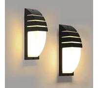 Comely 2 x 12W LED Wall Light, Outdoor/Indoor LED Wall Light, IP65 Waterproof, Indoor Wall Light for Courtyard, Garden, Terrace, Wall, Pathway, Warm White Light 3000K