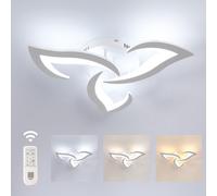 COMELY 35W Modern Dimmable LED Ceiling Light, with Remote Control, 58cm in White COMELY White