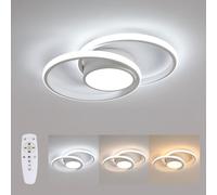COMELY 40W Modern Round LED Ceiling Light, Diameter 40cm White Dimmable COMELY White