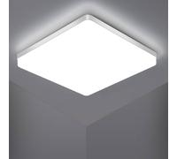 COMELY 48W Modern Square Ceiling Lights IP54 for Bathroom, 6500K Cool White COMELY White