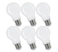 COMELY 6 Pack, Edison Light Bulbs, 4W A60 GLS LED, 470lm, Warm White 2700K COMELY White