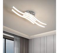 COMELY Ceiling Light, 24W Modern Ceiling Design Curved Ceiling Lights, 4500K in Silver COMELY Silver