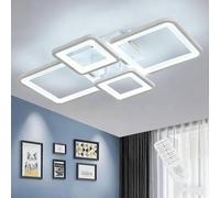 COMELY Ceiling Light Dimmable, 54 W Modern Ceiling Lamp with Remote Control in White COMELY White