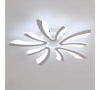 Comely Ceiling Light, LED Ceiling Lamp 50W, 6500K Cold White Light Flush Mount Acrylic Modern Lighting Fixture with Remote Control for Living Room Bedroom, 70cm