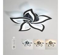 COMELY Dimmable LED Ceiling Light, 40W Modern Acrylic Ceiling Lights, Φ60cm in Black COMELY Black