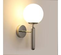 Comely Indoor Wall Lamp, E27 Wall Sconce Lights with Milky Glass