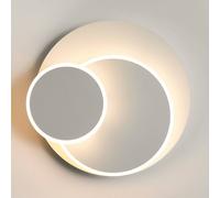 COMELY Indoor Wall Lights, 15W Creative 3 in 1 350° Rotating Wall Lights in White COMELY White