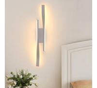 COMELY Indoor Wall Lights, 16 W White Acrylic LED Wall Lights, Warm White COMELY White