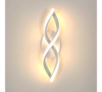 COMELY Indoor Wall Lights, 16W Modern Curve Design Wall Light, White COMELY White
