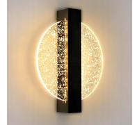 COMELY Indoor Wall Lights, 18W Round Black Modern Wall Lights, Warm Light COMELY Black