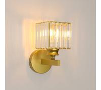 COMELY Indoor Wall Lights, E27 Industrial Gold Crystal Wall Lights COMELY Gold