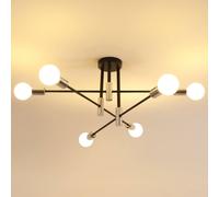 COMELY Industrial Ceiling Light, 6 Lights Vintage Sputnik Chandelier, 72 cm COMELY Multicolor