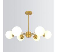 COMELY Industrial Gold Ceiling Lights, 6-Lights Vintage Sputnik Chandelier, E27 COMELY Gold